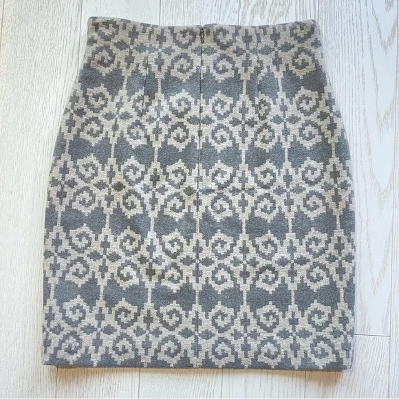 Pendleton the Portland collection 100% Virgin Wool Geometric Midi Pencil Skirt - Picture 3 of 14